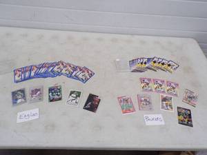 lot 49 image: Eagles and Packers Collector Cards See pics