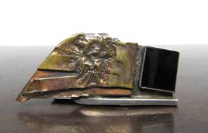 Vintage Twin Cities Jewelry Maker Duke Klassen Brutalist Sterling Silver Copper &amp Brass Brooch