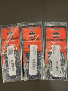 Set of 3 Ergodyne Chill-Its Evaporative Cooling Headbands