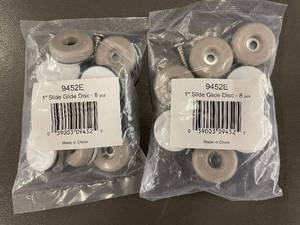 Set of 2 Packages of 1-Inch Slide Glide Discs - 8 pcs Each