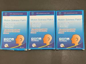 Set of 3 Motion Sickness Patches - 10 Patches Each