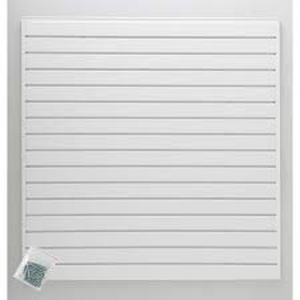 Lot of Jifram Easy Living 4 ft. x 4 ft. or 8 ft. x 2 ft. White Plastic Slat Wall Kit  Customer Returns See Pictures