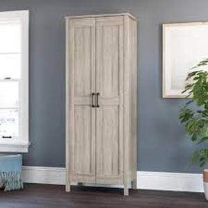 SAUDER Spring Maple 2-Door Storage Cabinet with Panel Doors  Customer Returns See Pictures