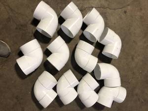Lot of NDS PVC S&D 90° Elbow, 6 in. Hub X Hub Customer Returns See Pictures