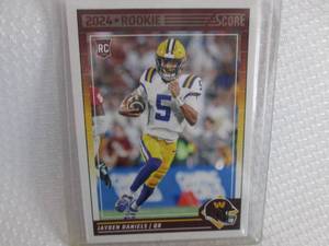 2024 Score Jayden Daniels Rookie Ca...