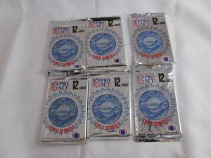 6 1991 Pro Set Platinum Football Pa...