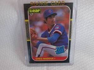 1987 Leaf Greg Maddux Rookie Card...