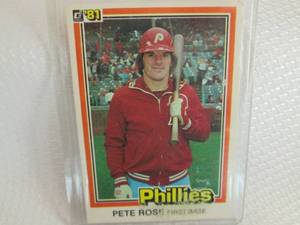 1981 Donruss Pete Rose Card...