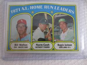 1972 Topps Reggie Jackson Home Run ...