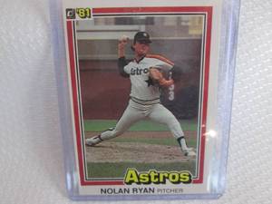 1981 Donruss Nolan Ryan Card...