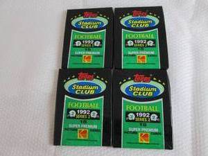 4-1992 Stadium Club Football Series...