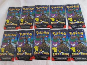 10 Pokemon Trick Or Trade Packs...