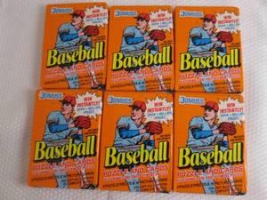 6- 1990 Donruss Baseball Packs...