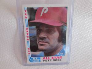 1982 Topps Pete Rose Card...