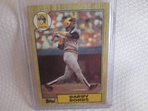 1987 Topps Barry Bonds Rookie Card...