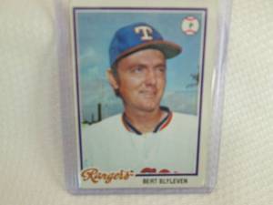 1978 Topps Bert Blyleven Card...