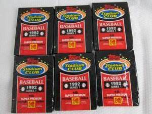 6-1992 Stadium Club Series 1 Baseba...