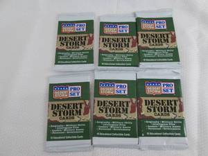 6-1991 Proset Desert Storm Packs...