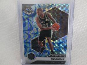2020-21 Mosaic Tim Duncan Blue Priz...