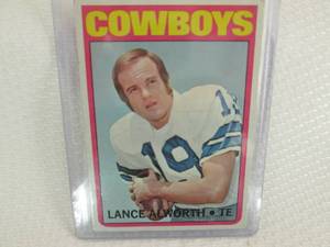 1972 Topps Lance Alworth Card...