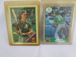 1987 & 1988 Topps Mark McGwire Card...