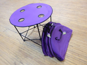 lot 75 image: 4 Mystic Tailgate Folding Pop-Up Tables
