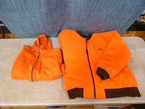lot 43 image: Blaze Orange Jacket and Sweatshirt