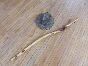 lot 130 image: Outdoor Cap and Walking Stick