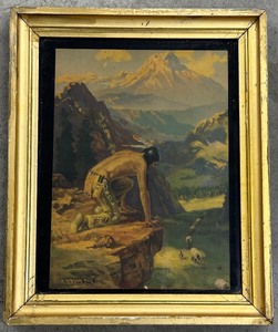 lot 92 image: Framed R. Atkinson Fox Print - Untitled