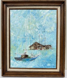 lot 77A image: Original Untitled Oil on Canvas by K. Herman