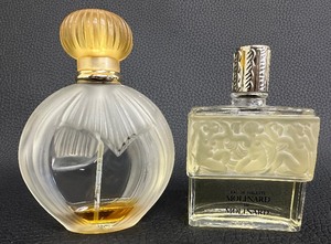 lot 117 image: Two Vintage Lalique Perfume Bottles including Lalique Molinard de Molinard Perfume Bottle