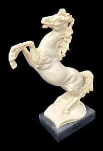 lot 54 image: Classic Figure Horse Sculpture by A. Santini