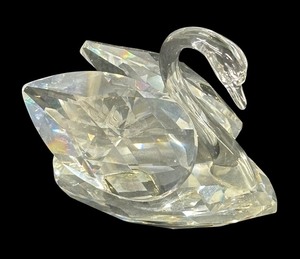 lot 55 image: Dazzling Swarovski Crystal Swan Figurine