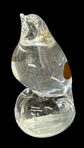 lot 104 image: Bird Figurine by Granna Glas of Sweden