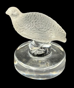 lot 80 image: Lalique Crystal Quail Figurine