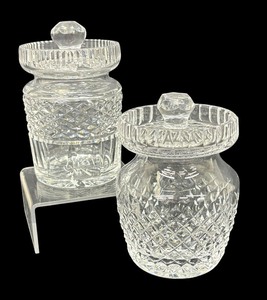 lot 98 image: Waterford Crystal Jam and Sugar Jars