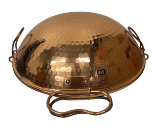 lot 123 image: Copper Cataplana Food Steamer Pot by Metalutil