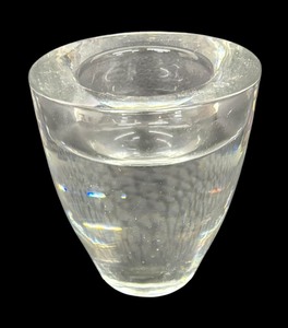 lot 144 image: Heavy Art Glass Style Candle Holder