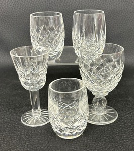 lot 171 image: Five Waterford Crystal Shot Glasses