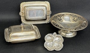 lot 143C image: A Fun Collection of Vintage Silver Plate Pieces