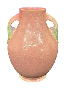 lot 186 image: Vintage Roseville Pottery Tuscany Vase