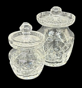 lot 184 image: Waterford Crystal Jam and Sugar Dishes