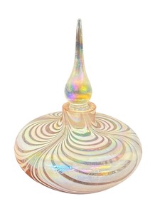 lot 136C image: Hand Blown Art Glass Perfume Dauber Bottle