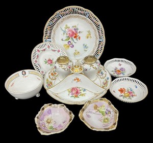 lot 247 image: Vintage Floral Porcelain by Noritake, Nippon, Schumann and More