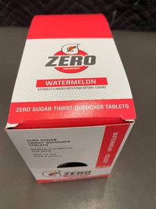 lot 9 image: Trol - Gatorade Zero Watermelon Electrolyte Tablets - Zero Sugar, 8 Tubes