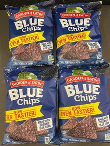 lot 351 image: Set of 4 Bags Garden of Eatin Organic Blue Corn Tortilla Chips - 10 Oz Each
