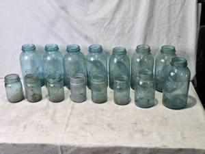 lot 18 image: Collection of Vintage Ball Mason and Other Jars