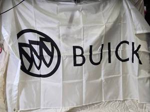 lot 66 image: Buick Logo Banner Flag - Automotive Memorabilia