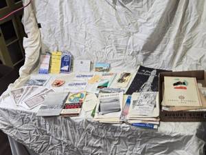 lot 79 image: Collection of Vintage Travel Brochures, Tickets, and Certificates from the 1930s-1950s
