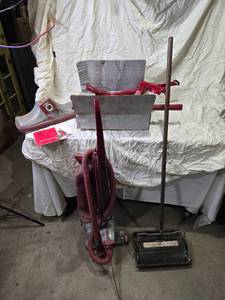 lot 92 image: Kirby Classic III Vacuum Cleaner with Accessories and Instruction Guide and Bissel Push Sweeper